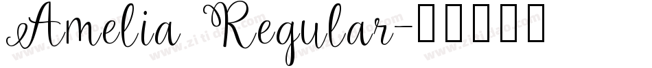 Amelia Regular字体转换